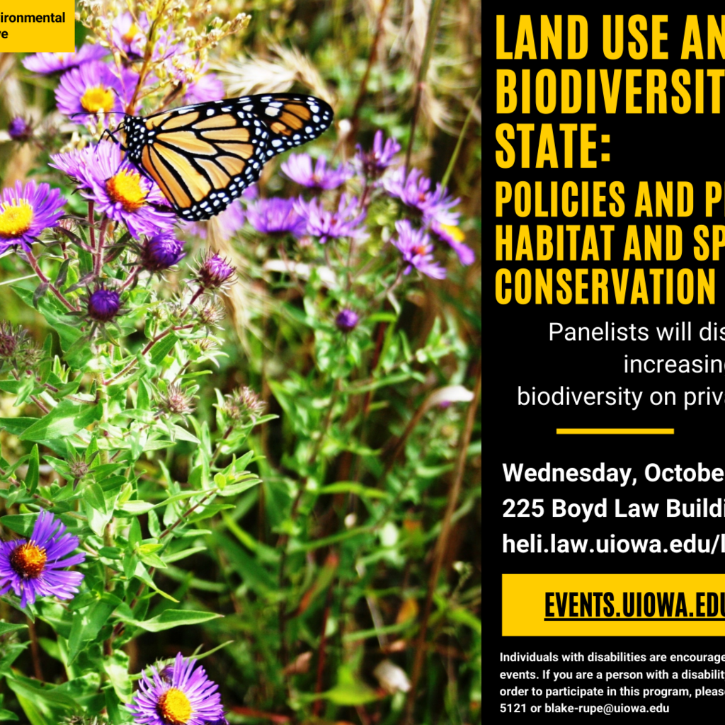 Land Use and Biodiversity in an Ag State: Policies and Programs for Habitat and Species Conservation in Iowa promotional image