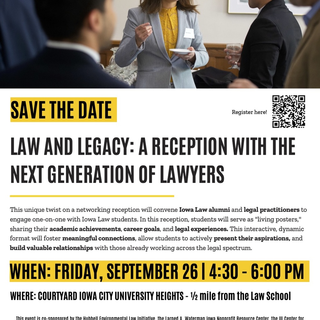 Law and Legacy: A Reception with the Next Generation of Lawyers promotional image