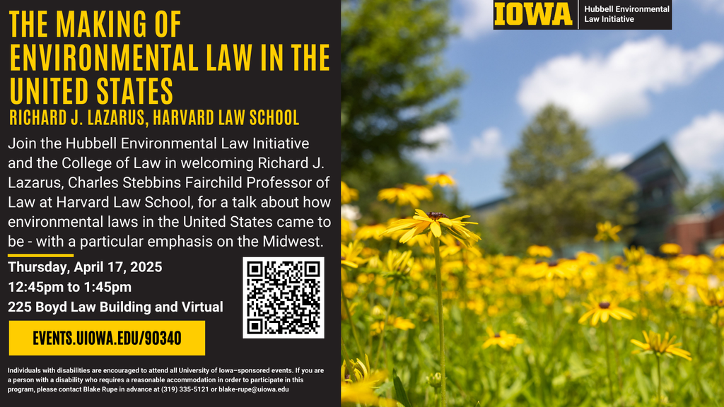 The Making of Environmental Law in the United States with Richard J. Lazarus promotional image