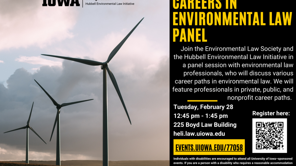Careers in Environmental Law Panel promotional image