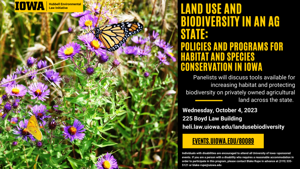 Land Use and Biodiversity in an Ag State:  Policies and Programs for Habitat and Species Conservation in Iowa promotional image