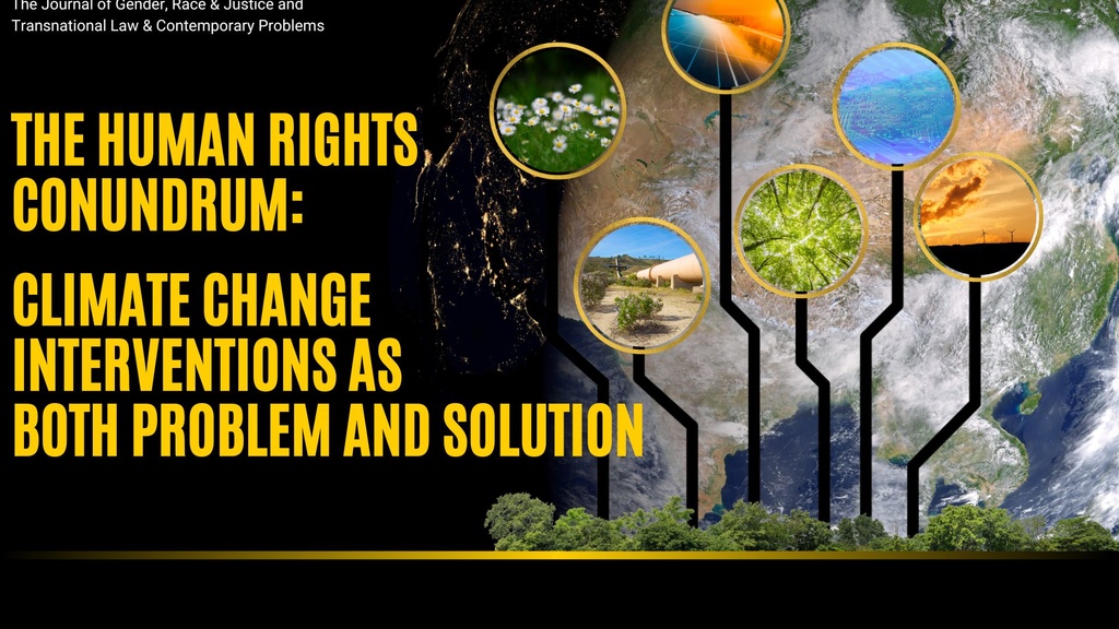 The Human Rights Conundrum: Climate Change Interventions as Both Problem and Solution promotional image