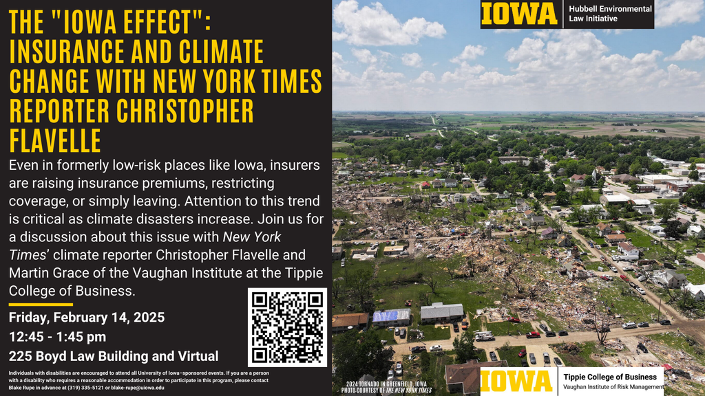 The "Iowa Effect": Insurance and Climate Change with New York Times Reporter Christopher Flavelle promotional image